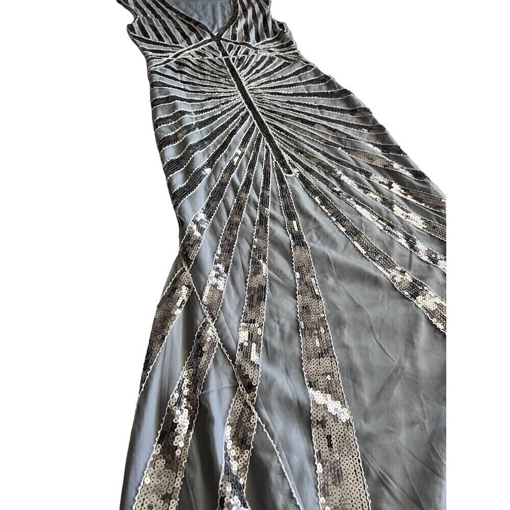 Metme Women’s 1920s Mermaid Maxi Long Dress Sequin Formal Dress Evening Prom Xs - Picture 4 of 16